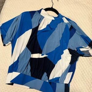 Worthington Blue and White Blouse